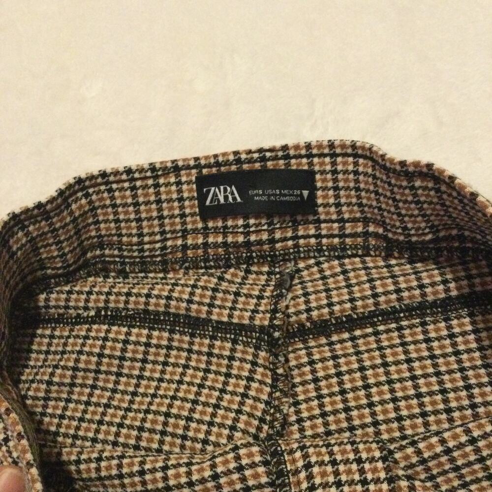 Zara Brown Dress Pants Womens Size S - Picture 3 of 9
